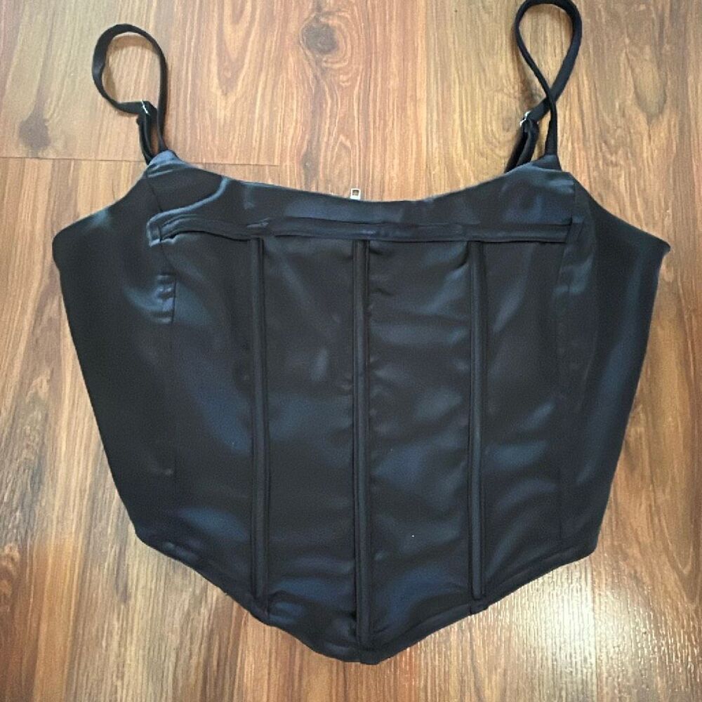 West of Melrose black corset top top size M